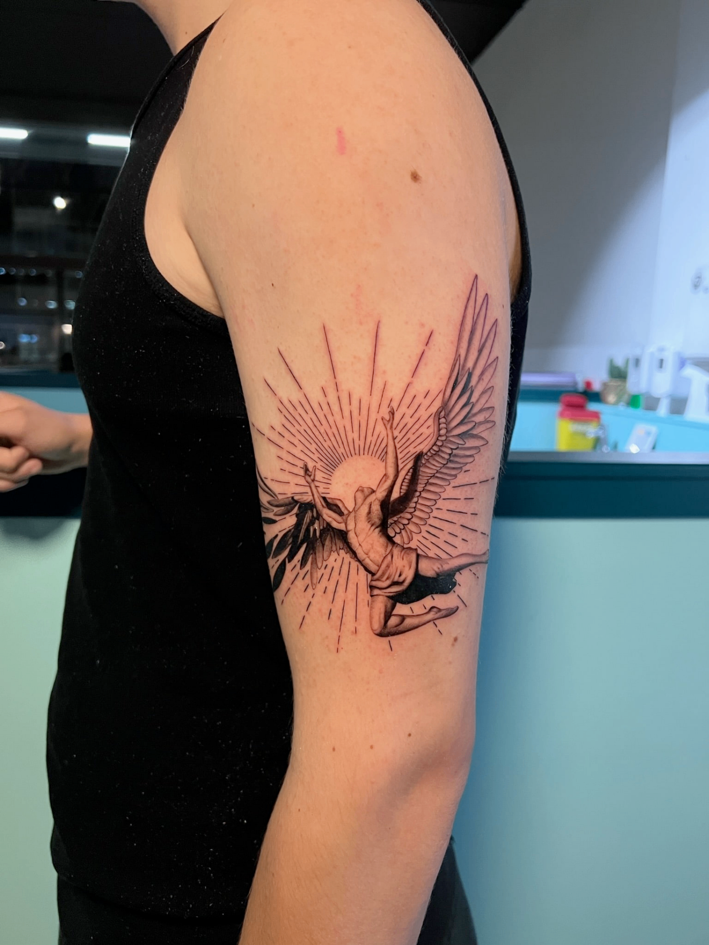 Lettering tattoo door Valeria